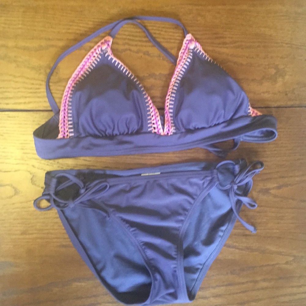 Cute Bikini Set with Crochet Detail